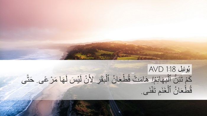 يُوئِيل 1:18 AVD Bible Verse Image