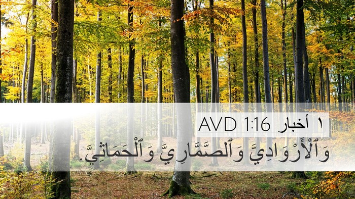 ١ أخبار 1:16 AVD Desktop Wallpaper - وَٱلْأَرْوَادِيَّ - Desktop Bible Verse Wallpaper