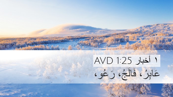 ١ أخبار 1:25 AVD Desktop Wallpaper - عَابِرُ، فَالَجُ، - Desktop Bible Verse Wallpaper