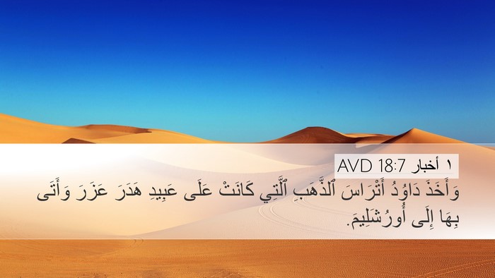 ١ أخبار 18:7 AVD Bible Verse Image