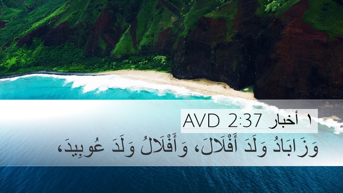 ١ أخبار 2:37 AVD Desktop Wallpaper - وَزَابَادُ وَلَدَ - Desktop Bible Verse Wallpaper