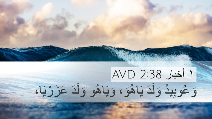 ١ أخبار 2:38 AVD Desktop Wallpaper - وَعُوبِيدُ وَلَدَ - Desktop Bible Verse Wallpaper