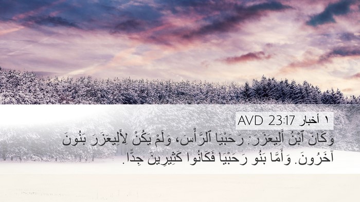 ١ أخبار 23:17 AVD Bible Verse Image
