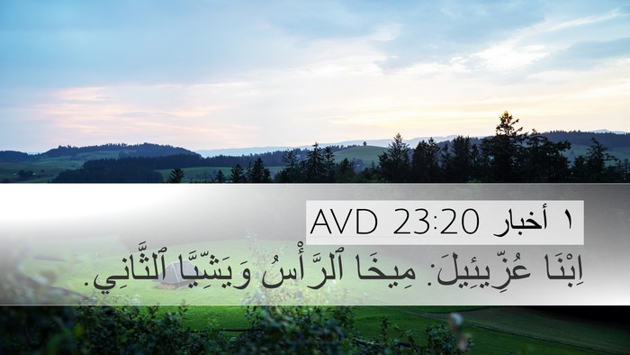 ١ أخبار 23:20 AVD Bible Verse Image