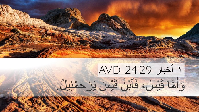 ١ أخبار 24:29 AVD Desktop Wallpaper - وَأَمَّا قَيْسُ، فَٱبْنُ - Desktop Bible Verse Wallpaper