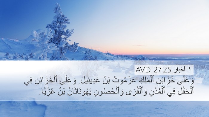 ١ أخبار 27:25 AVD Bible Verse Image