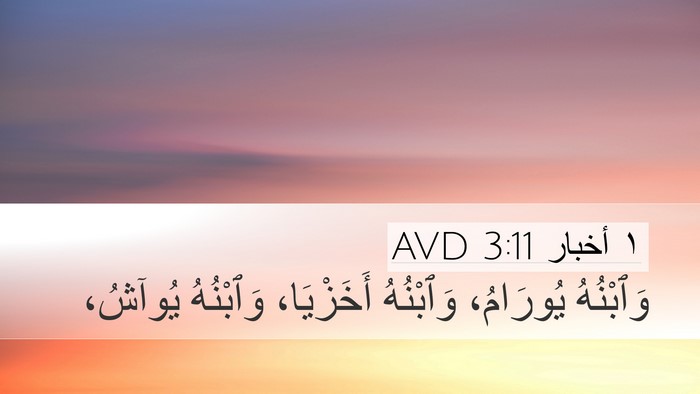 ١ أخبار 3:11 AVD Bible Verse Image