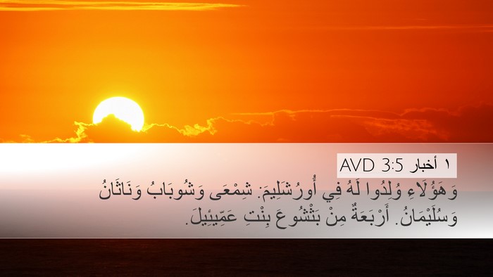 ١ أخبار 3:5 AVD Bible Verse Image