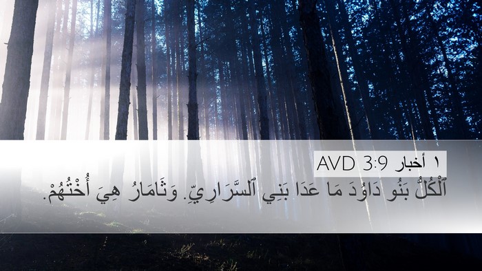 ١ أخبار 3:9 AVD Bible Verse Image