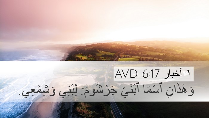 ١ أخبار 6:17 AVD Bible Verse Image