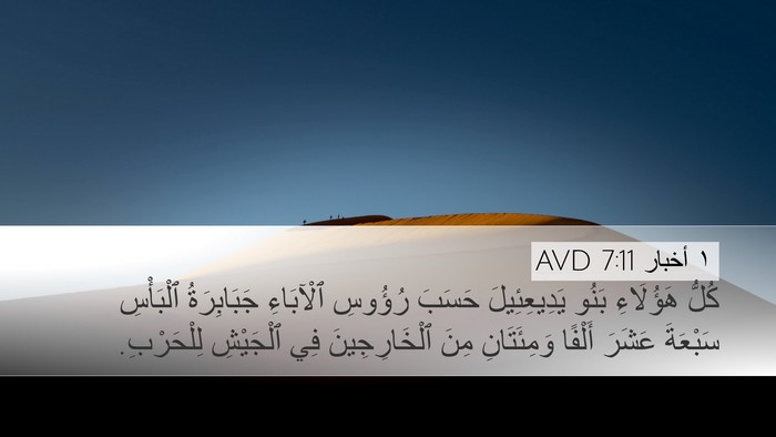 ١ أخبار 7:11 AVD Desktop Wallpaper - كُلُّ هَؤُلَاءِ بَنُو - Desktop Bible Verse Wallpaper