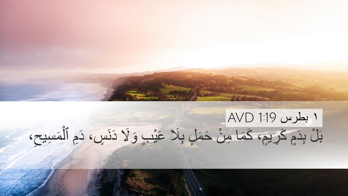 ١ بطرس 1:19 AVD Bible Verse Image