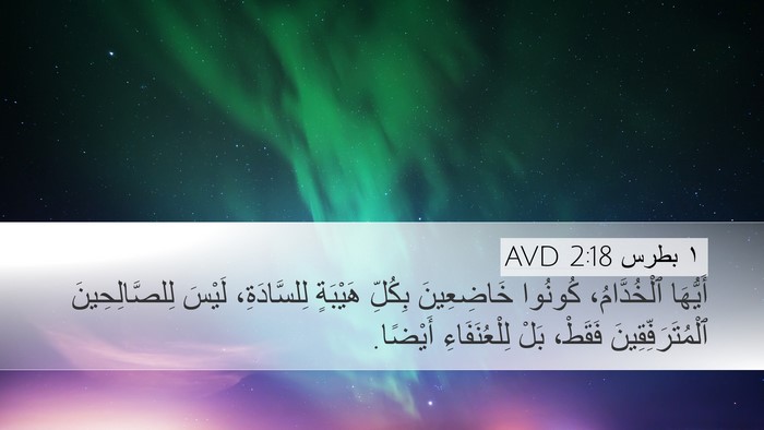 ١ بطرس 2:18 AVD Bible Verse Image