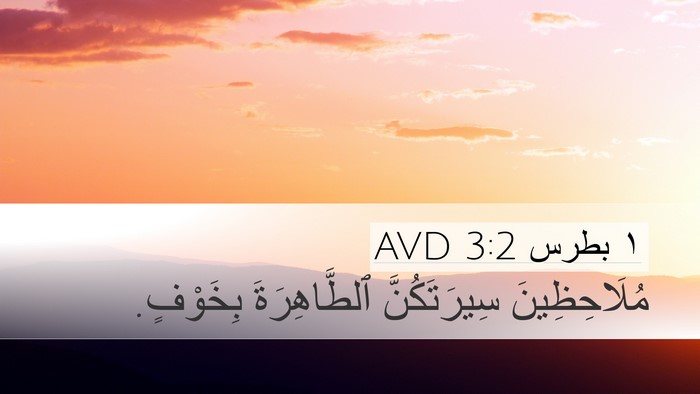 ١ بطرس 3:2 AVD Bible Verse Image