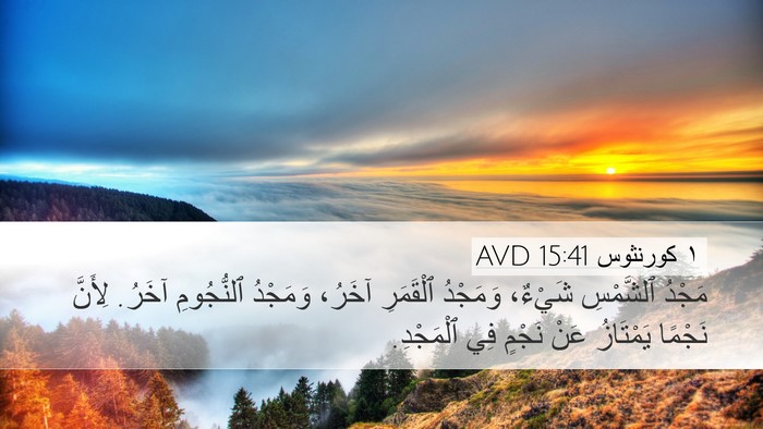 ١ كورنثوس 15:41 AVD Bible Verse Image