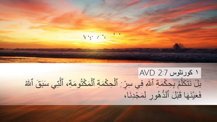 ١ كورنثوس 2:7 AVD Bible Verse Image