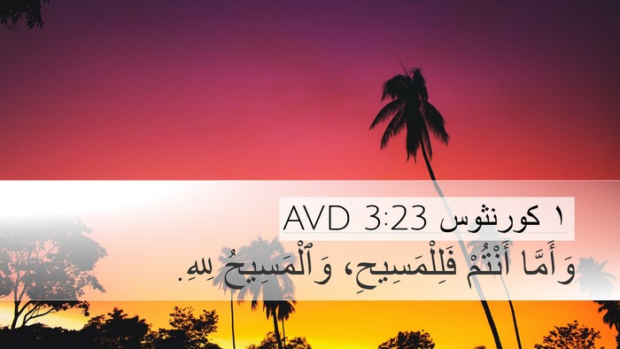 ١ كورنثوس 3:23 AVD Bible Verse Image