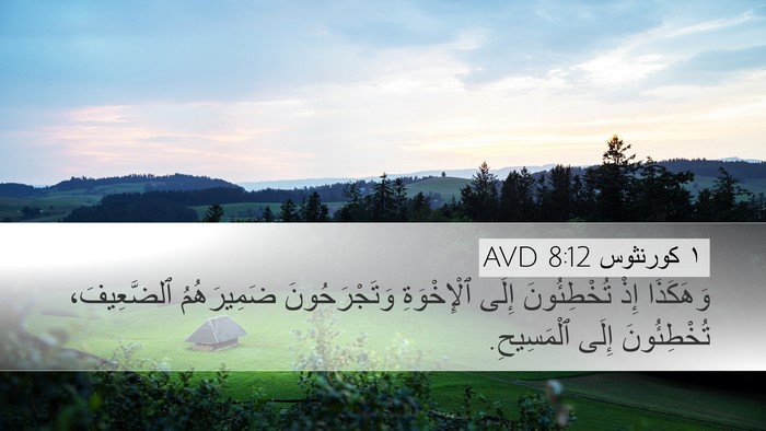 ١ كورنثوس 8:12 AVD Bible Verse Image