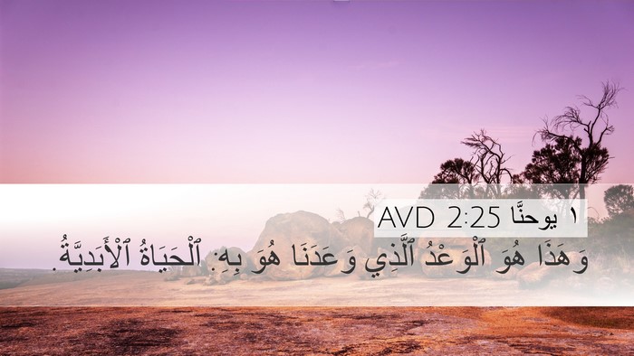 ١ يوحنَّا 2:25 AVD Bible Verse Image