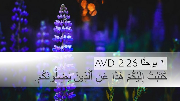 ١ يوحنَّا 2:26 AVD Bible Verse Image