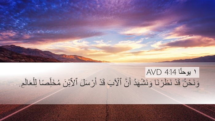 ١ يوحنَّا 4:14 AVD Bible Verse Image