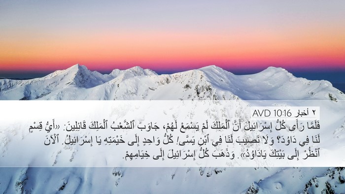 ٢ أخبار 10:16 AVD Bible Verse Image