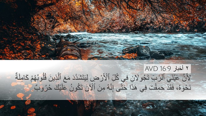 ٢ أخبار 16:9 AVD Bible Verse Image