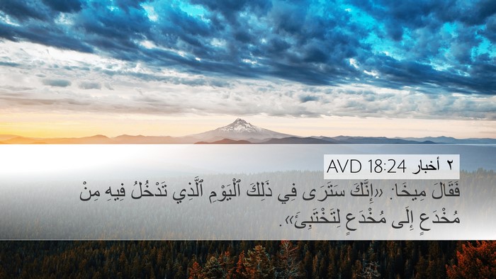 ٢ أخبار 18:24 AVD Bible Verse Image