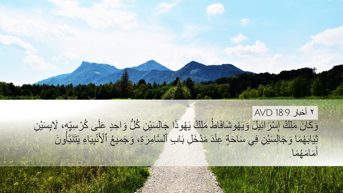 ٢ أخبار 18:9 AVD Bible Verse Image