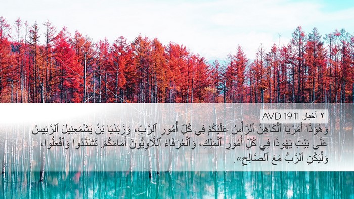 ٢ أخبار 19:11 AVD Bible Verse Image