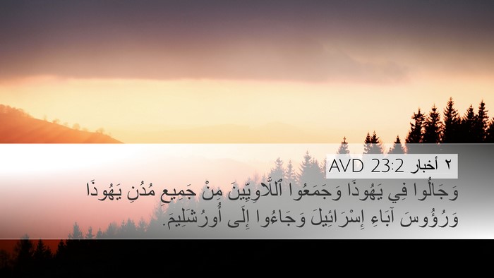 ٢ أخبار 23:2 AVD Desktop Wallpaper - وَجَالُوا فِي يَهُوذَا - Desktop Bible Verse Wallpaper