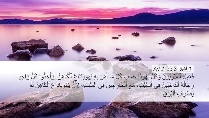 ٢ أخبار 23:8 AVD Bible Verse Image