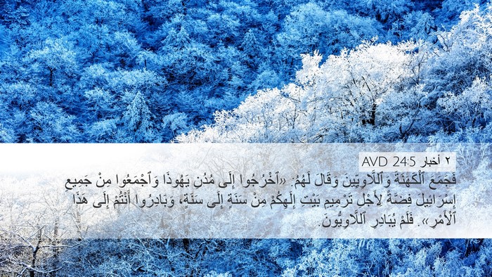 ٢ أخبار 24:5 AVD Bible Verse Image
