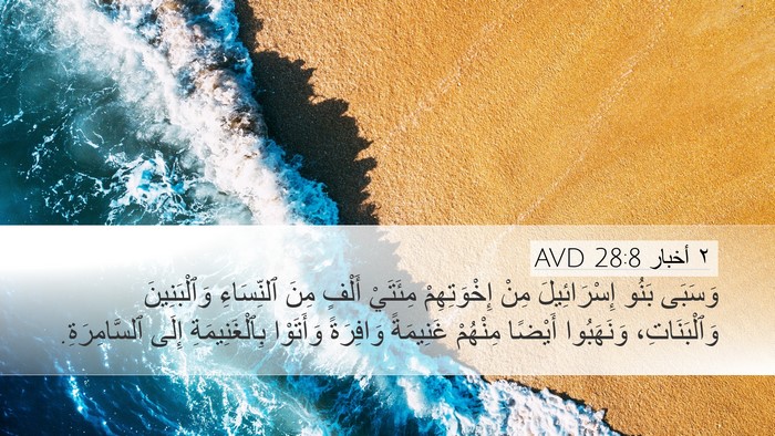 ٢ أخبار 28:8 AVD Bible Verse Image