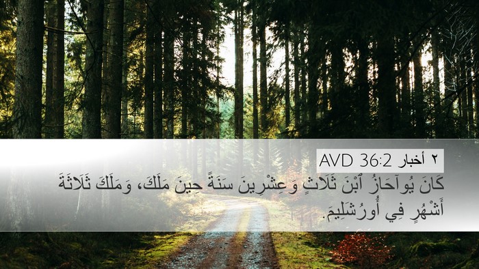 ٢ أخبار 36:2 AVD Bible Verse Image