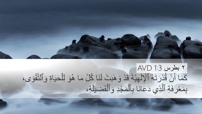 ٢ بطرس 1:3 AVD Bible Verse Image
