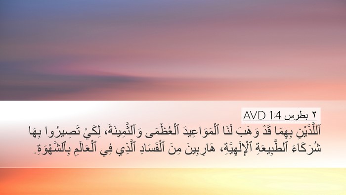 ٢ بطرس 1:4 AVD Bible Verse Image