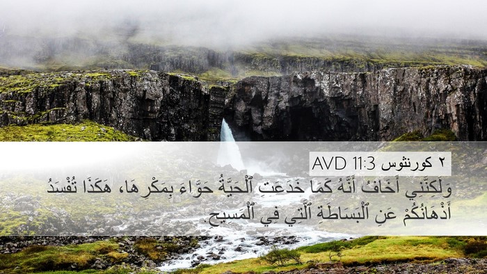 ٢ كورنثوس 11:3 AVD Bible Verse Image