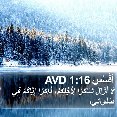 أفَسُس 1:16 AVD Bible Verse Image