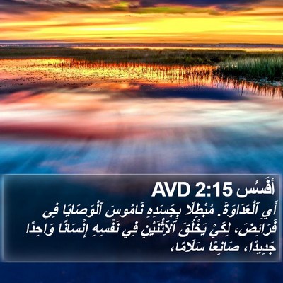 أفَسُس 2:15 AVD Bible Verse Image