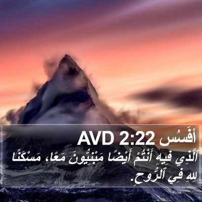 أفَسُس 2:22 AVD Bible Verse Image