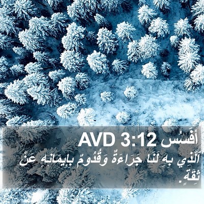 أفَسُس 3:12 AVD Bible Verse Image
