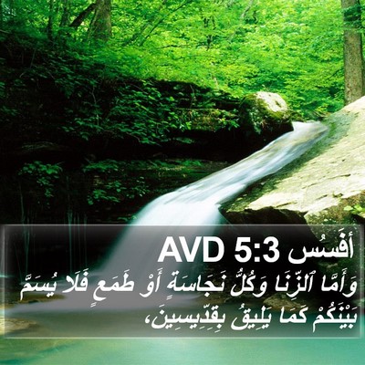 أفَسُس 5:3 AVD Bible Verse Image