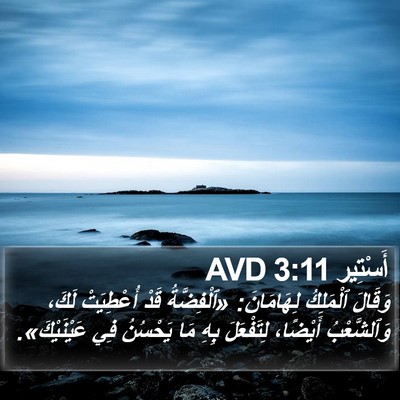 أَسْتِير 3:11 AVD Bible Verse Image