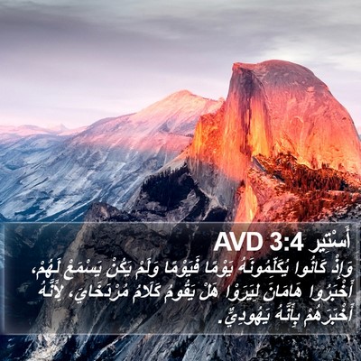 أَسْتِير 3:4 AVD Bible Verse Image