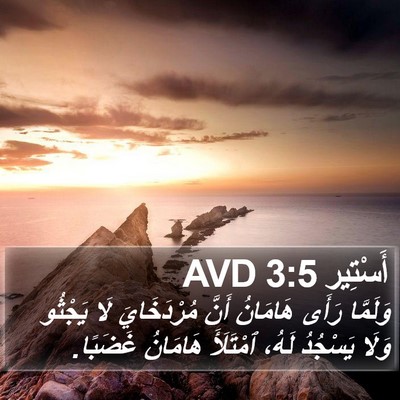 أَسْتِير 3:5 AVD Bible Verse Image