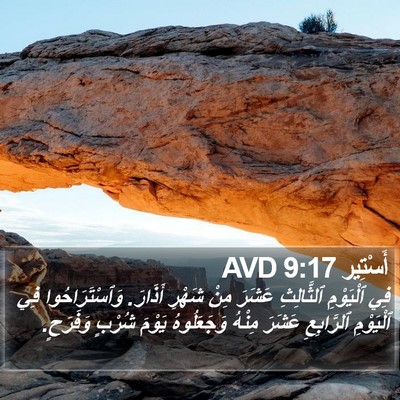 أَسْتِير 9:17 AVD Bible Verse Image