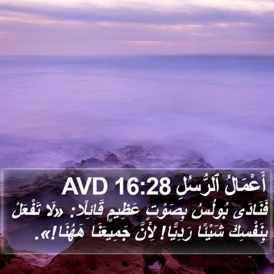 أَعْمَالُ ٱلرُّسُلِ 16:28 AVD Bible Verse Image