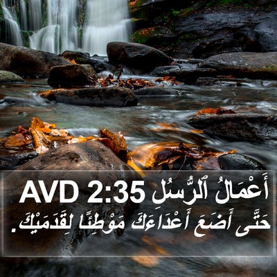 أَعْمَالُ ٱلرُّسُلِ 2:35 AVD Bible Verse Image
