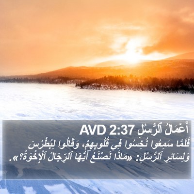 أَعْمَالُ ٱلرُّسُلِ 2:37 AVD Bible Verse Image